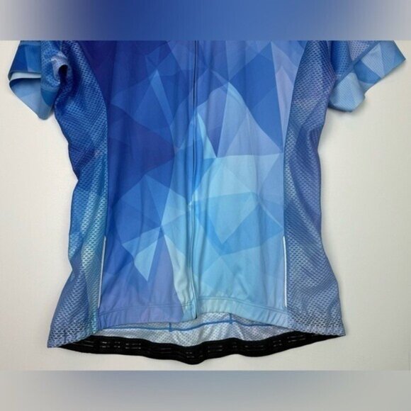 BALEAF Ocean Blue Women's Short‎ Sleeve Cycling Jersey Full Zip Size XL - Picture 6 of 14